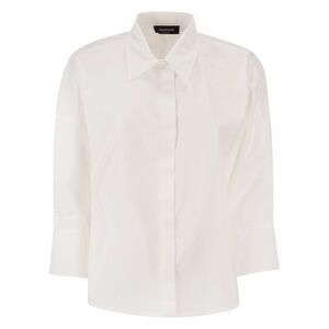 Fabiana Filippi Women Cropped Poplin Shirt With Detail On The Back